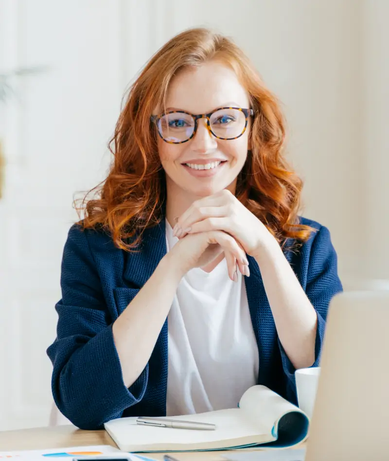 étudiante en formation satisfaite